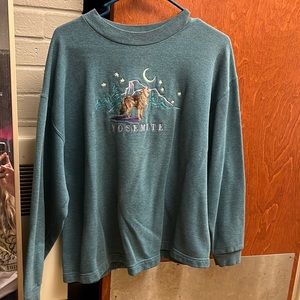 Vintage Yosemite embroidered crew neck
